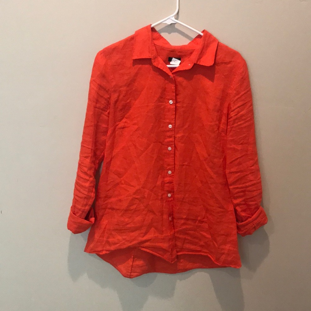 Jcrew orange button down